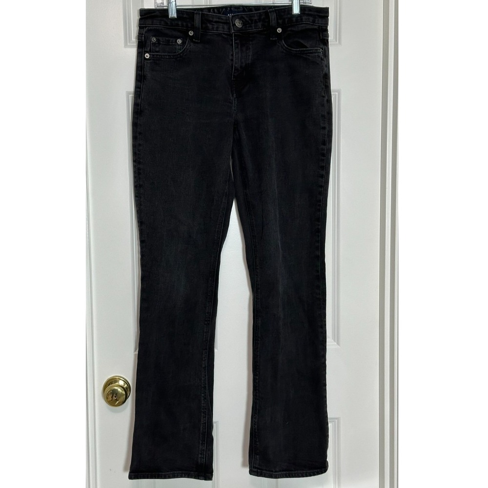 Aeropostale Mid-Rise Bootcut Jeans‎ Women's Size 12 Long Black 32" Inseam
